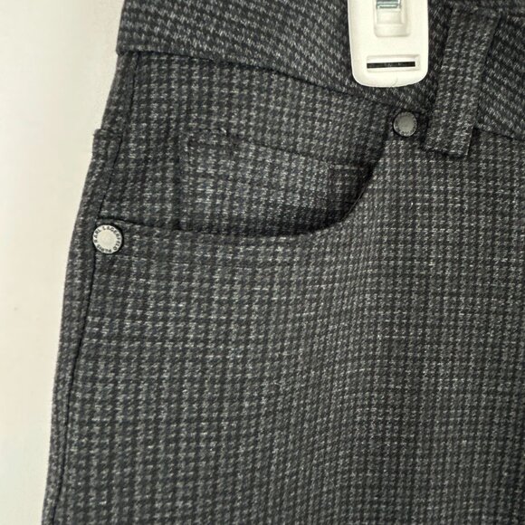 Karl Lagerfeld quiet-luxury dark grey micro-houndstooth pants – Women’s 12 - Picture 4 of 9